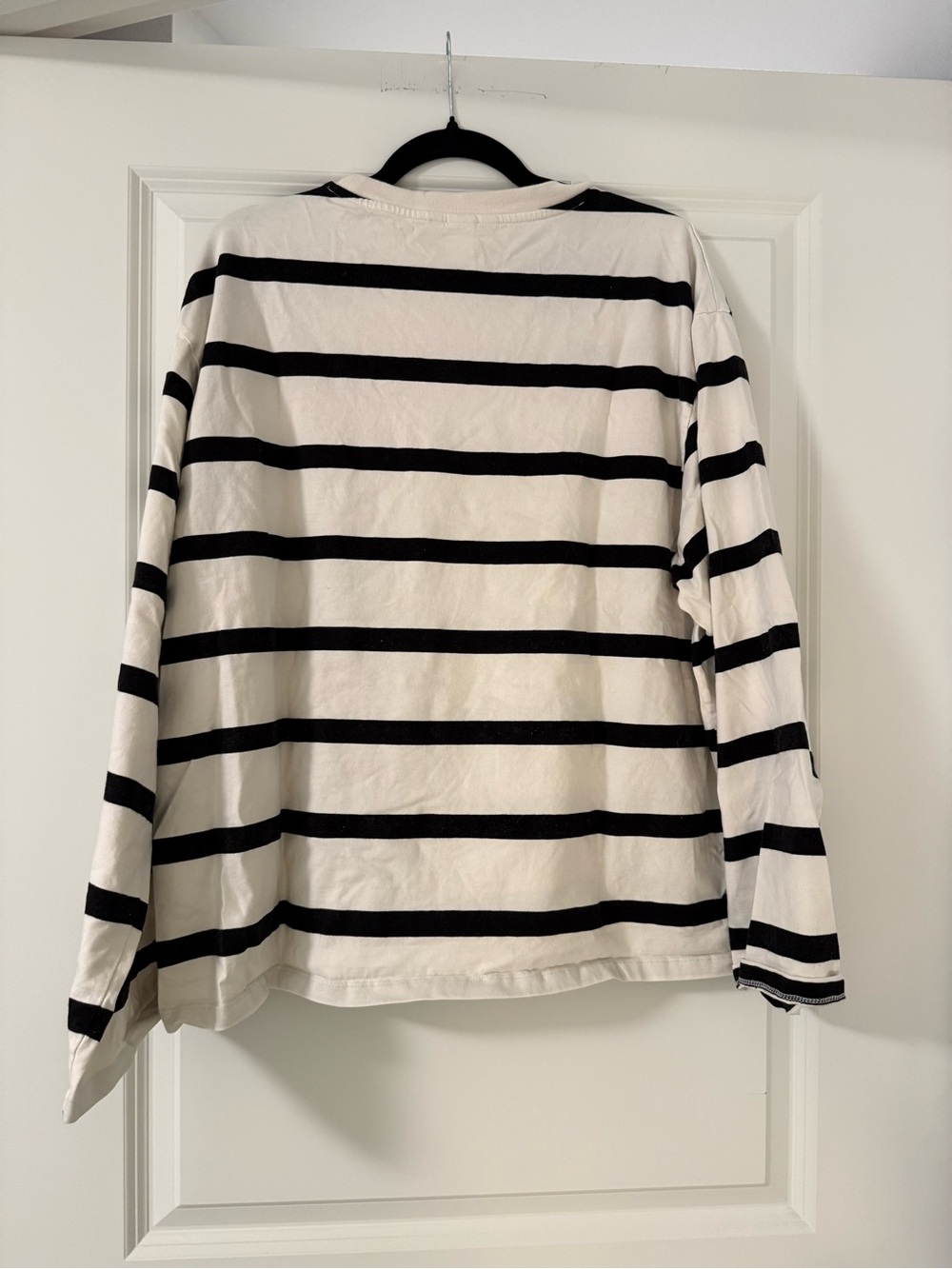 H&M Cream and Black Striped Long-Sleeve Tee - Picture 6 of 8